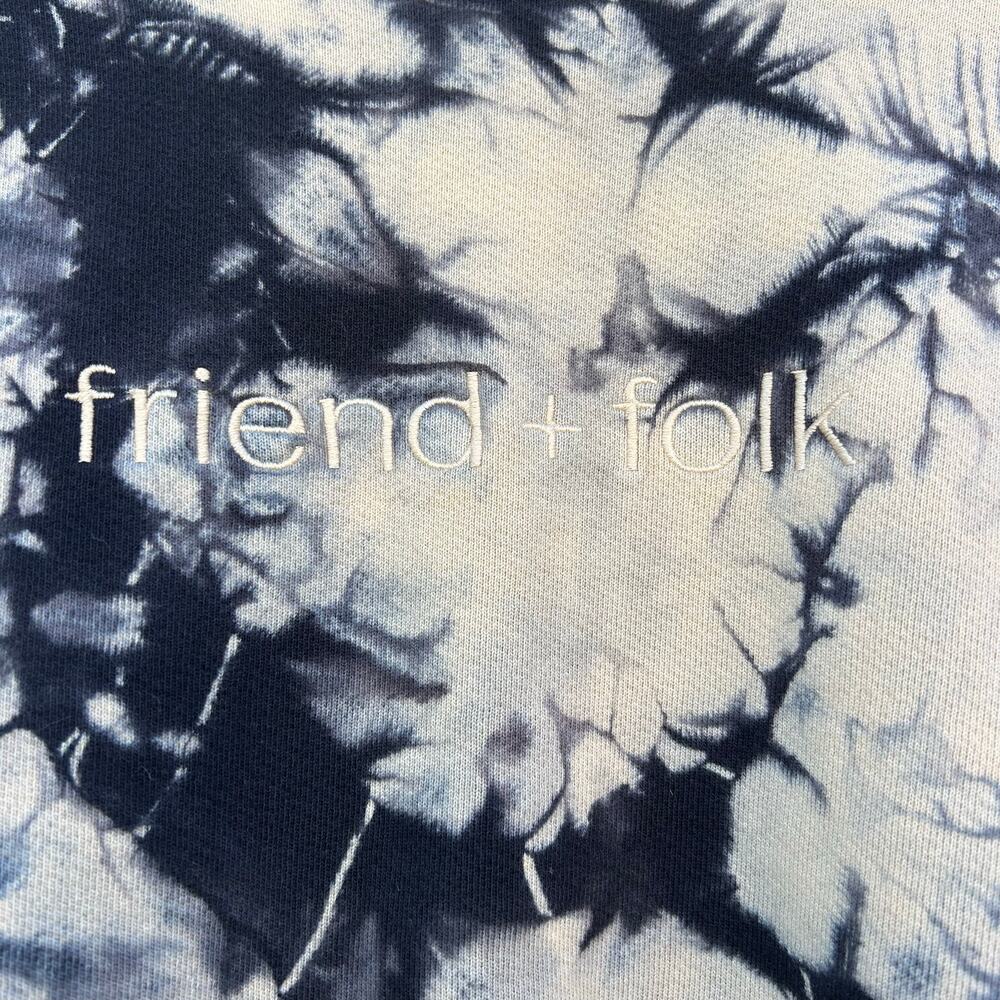 Friend + Folk Set Crewneck Sweatshirt Joggers Sweats Pants Medium Tie Dye Cotton - Picture 12 of 16